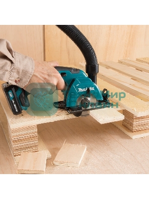 Пила циркулярная Makita HS301DZ10.8В Li-ion 1500об\м диск-ф85мм рез-25.5мм 1.6кг кор б\акк и з\у