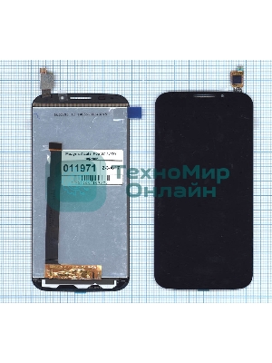 Дисплей для Alcatel Pop S7 7045Y черный