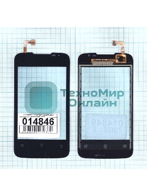 Сенсорное стекло (тачскрин) для Huawei HX035579A_VO W1447, черное