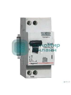 Выключатель автоматический дифференциального тока 1п (1P+N) C 10А 30мА тип AC 6кА RX3 Leg 419397
