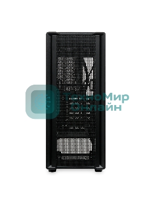 Компьютерный корпус без блока питания HSPD M530, Mesh Mid Tower, Black, TG, 0.4 SPCC, no fans ATX, mATX, mITX 155/290/200mm 2x2.5