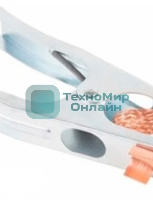 Зажим крокодил Rexant, длина 105 мм, ток 100A, 2 шт., пакет БОПП