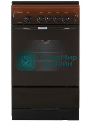Плита газовая Gefest CG 50M04 K83 коричневый, конфорок 4 газовых, духовка 42 л, 50 см x 85 см x 57 см