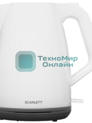 Чайник электрический Scarlett SC-EK18P49 1.7 л, 2200 Вт, белый/серый (корпус: пластик)
