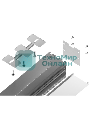 Алюминиевый профиль Ambrella light GP2550AL серебро 2000*35*35