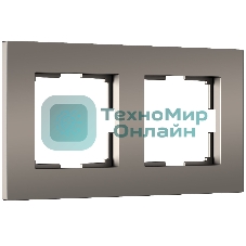 Рамка на 2 поста Slab (бронза софт) W0022963