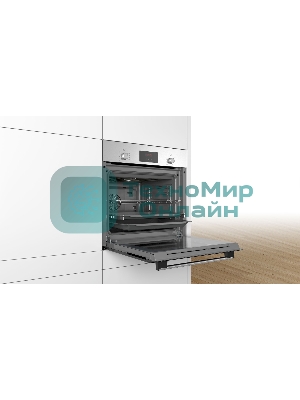 Встраиваемая электрическая духовка Bosch HBF114ES0R / нержавеющая сталь, класс энергоэффективности А, 8 режимов, 3-х слойное остекление, LED-дисплей, утапливаемые переключатели, галогенное освещение, телескопические направляющие на 1-ом уровне, сделано в Турции