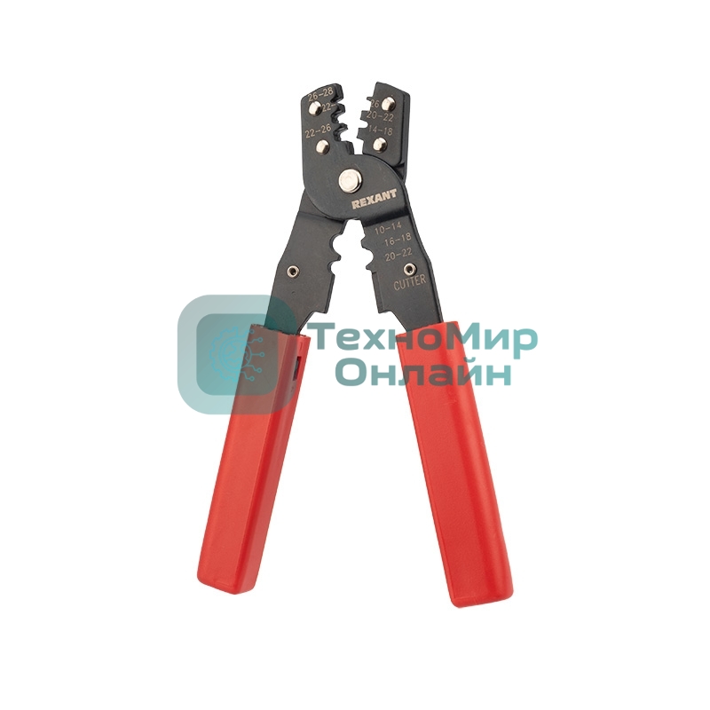 Инструменты Rexant HT-202B (12-3032) Кримпер для обжима изолированных и неизолированных клемм 0.10 - 6.0 мм (TL-202B)