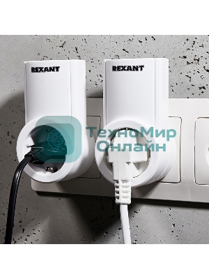 Радиоуправляемая розетка c пультом Rexant RX-002 (один пульт, две розетки)