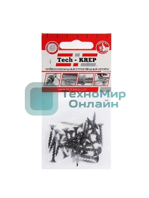 Саморез 3.8х25 гипсокартон-дерево (уп. 30 шт) пакет Tech-Krep 102370