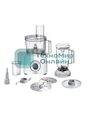 Кухонный комбайн Bosch MCM3200W, 800 Вт, 2 скорости, чаша 2300 мл.