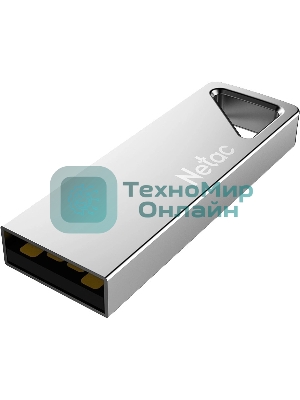Флешка USB Netac U326 (NT03U326N-008G-20PN), 8Gb, USB 2.0, R/W 50/15, серебристый