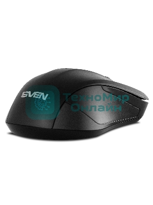 Мышь беспроводная SVEN RX-270W черный, 1600 dpi, радиоканал, USB, кнопки - 4
