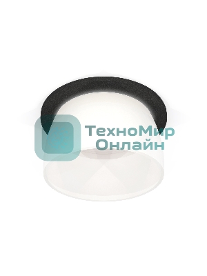 Комплект встраиваемого светильника Ambrella light XC6513069 SBK/FR черный песок/белый матовый MR16 GU5.3 (C6513, N6258)