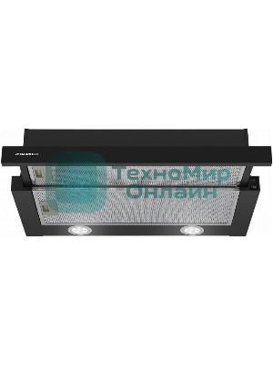 Вытяжка встраиваемая Maunfeld VS Fast 60 черный, 60 см, 850 куб. м/ч, 47 дБ