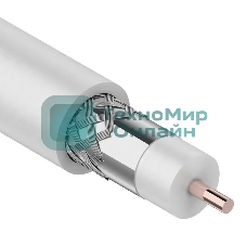 Кабель коаксиальный магистральный Rexant RG-11U, 75 Ом, CCS/Al/Al, 83%, бухта 305 м, белый