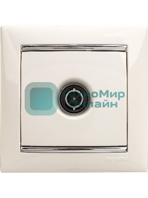 Розетка телевизионная TV Valena звезда 1,5Дб 2400МГц (белая)