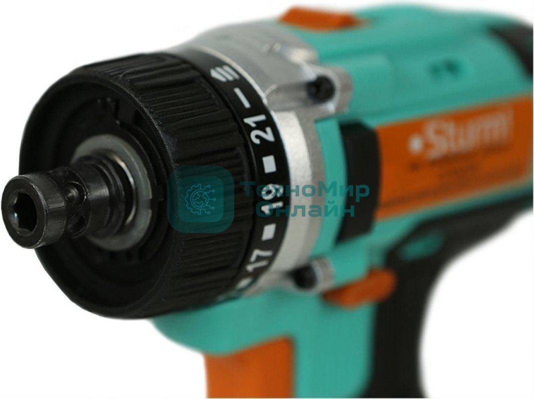 Шуруповерт Sturm! CD3618T, Аккумуляторная, 18В, 2 АКБ, Кейс