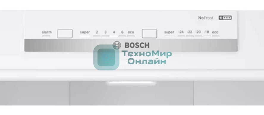 Холодильник Bosch KGN55VL21U нержавеющая сталь двухкамерный 375/105л морозилка снизу, No Frost