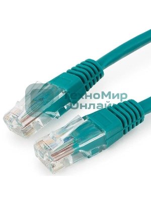 Патч-корд UTP Cablexpert cat.5e 0.25м, литой, многожильный, зеленый