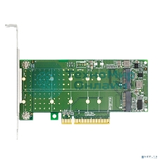 Переходник Lr-Link LRNV95N8 PCIe x8 to 2-Port M.2 NVMe Adapter, Supports 2*M.2 NVMe SSD for 2230, 2242, 2260,2280 and 22110 мм