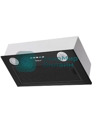 Вытяжка встраиваемая Weissgauff Fiona 60 BL черный, 53 см, 850 куб. м/ч, 49 дБ