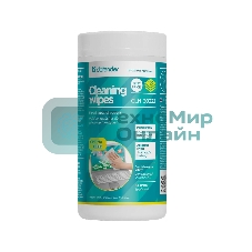 Чистящие салфетки Defender для экранов всех типов/нетканый материал/антистатик/туба/100 шт/Россия.