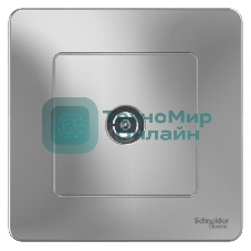 Розетка телевизионная TV 1-м СП Blanca алюм. SchE BLNTS000013