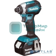 Дрель-шуруповерт Makita DTD153RFE, 18 В, 3 Ач, 170 Нм, бесщеточный, ударный