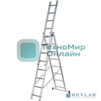 Лестница алюминиевая трехсекционная ЛА 3х7 Вихрь