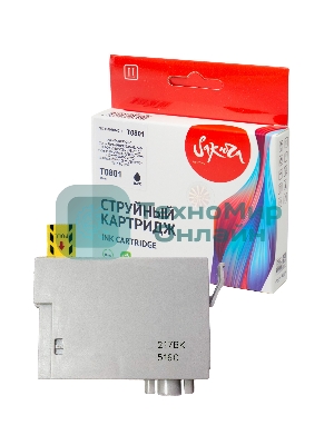 Картридж струйный Sakura C13T08014011 (T0801) для Epson, черный, 7,4 мл.