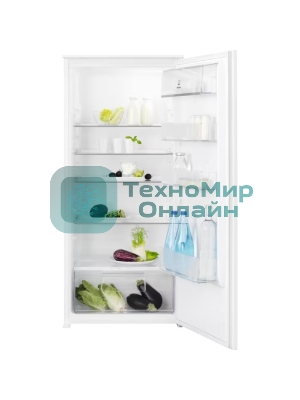 Встраиваемый холодильник Electrolux LRB3AE12S, механическое управление, полезный объем: 208 л, перенавешиваемые двери, 54.8x54.9x121.8 см, белый