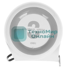 Рулетка Deli Home Series White H8103A 3м х 19мм, клипса, шнурок, эксклюзивный дизайн