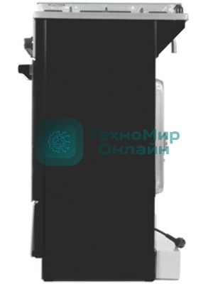 Плита комбинированная De Luxe 5040.41ГЭ (КР) ЧР-010 нержавеющая сталь, конфорок 4 шт, духовка 46 л, 50 см x 85 см x 50 см