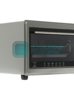 Мини-печь Delta D-0123 серая с тэном повыш. мощности,1300 Вт,37 л,2 нагреват. эл, с термостатом