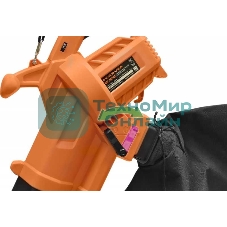 Воздуходувка-пылесос Carver BV 2800E 2800Вт пит.:от сети черный/оранжевый