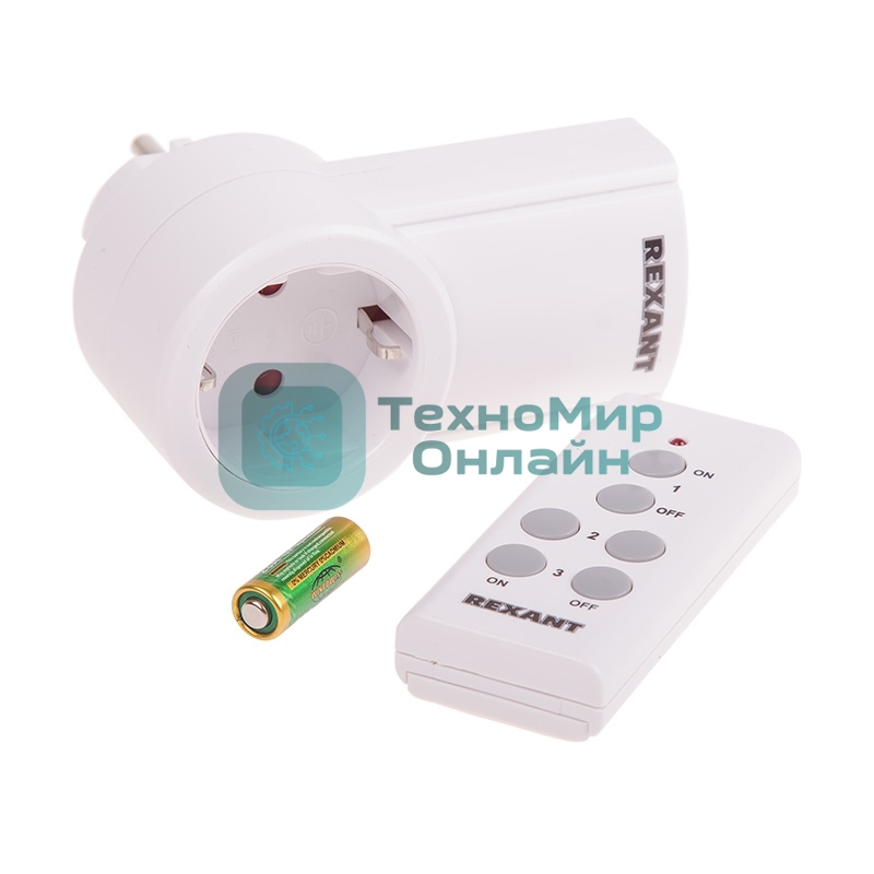Радиоуправляемая розетка c пультом Rexant RX-001 (один пульт, одна розетка)