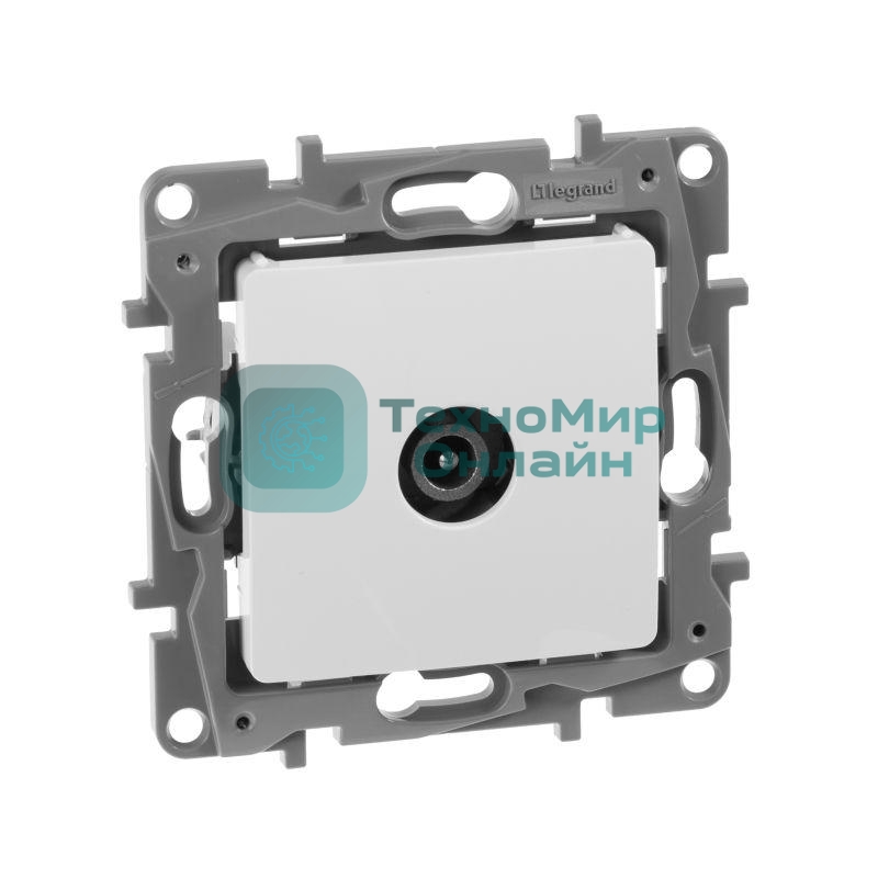 Розетка телевизионная проходная, 15дБ, бел. ETIKA