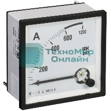 Амперметр Э47 72х72мм 600/5А кл. точн. 1.5 IEK IPA10-6-0600-E
