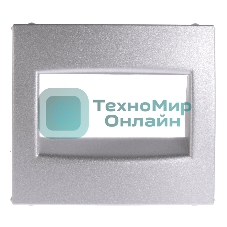 Лицевая панель розетки RJ45, алюминий