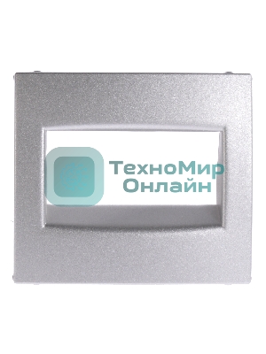 Лицевая панель розетки RJ45, алюминий