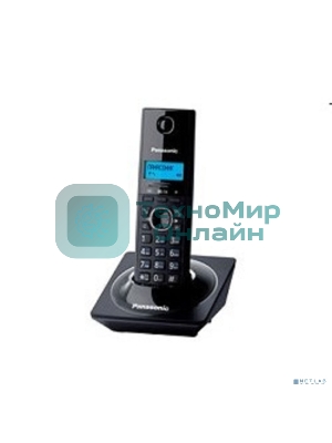 Телефон беспроводной (DECT) Panasonic KX-TG1711RUB черный АОН, Caller ID,12 мелодий звонка,подсветка дисплея,поиск трубки