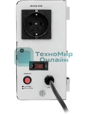 Настенный стабилизатор напряжения SMARTWATT AVR SLIM 500RW (100W - 260W, 500VA, 0.5 кВт, 50 Гц, розеток — 1, LED-диспле