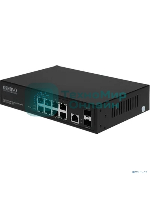 Коммутатор Osnovo SW-80802/L(150W) 8G 2SFP 8PoE+ 150W управляемый