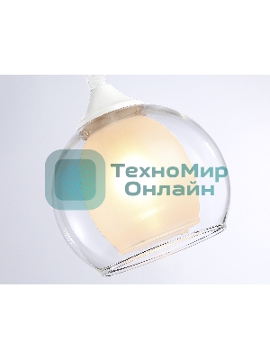 Светильник Ambrella light TR3538 WH/CL/FR белый/прозрачный/белый матовый E27 max 40W D130*800
