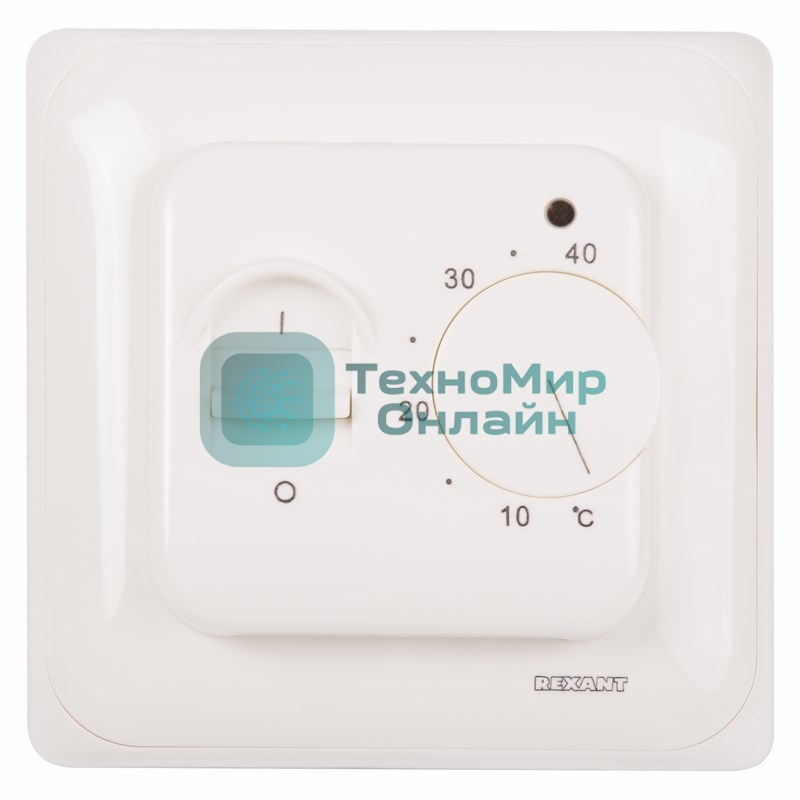 Терморегулятор механический Rexant с датчиком температуры пола (R70XT) (3500 Вт) бежевый