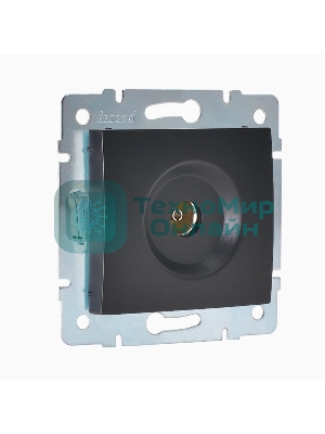 Механизм розетки TV СП KARINA оконечная черный бархат LEZARD 707-4288-130