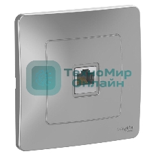 Розетка компьютерная RJ45, кат.5E, алюминий С/У