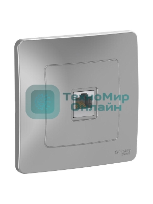Розетка компьютерная RJ45, кат.5E, алюминий С/У
