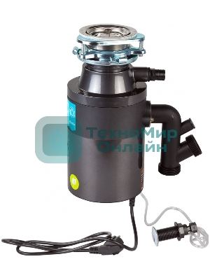 Измельчитель пищевых отходов Bort TITAN 4000 390 Вт; 4,2 кг/мин; 2800 об/мин; 1200 мл; Металл; набор аксессуаров 4 шт [91275769]